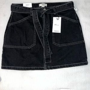 Forever 21 Black Jean Skirt